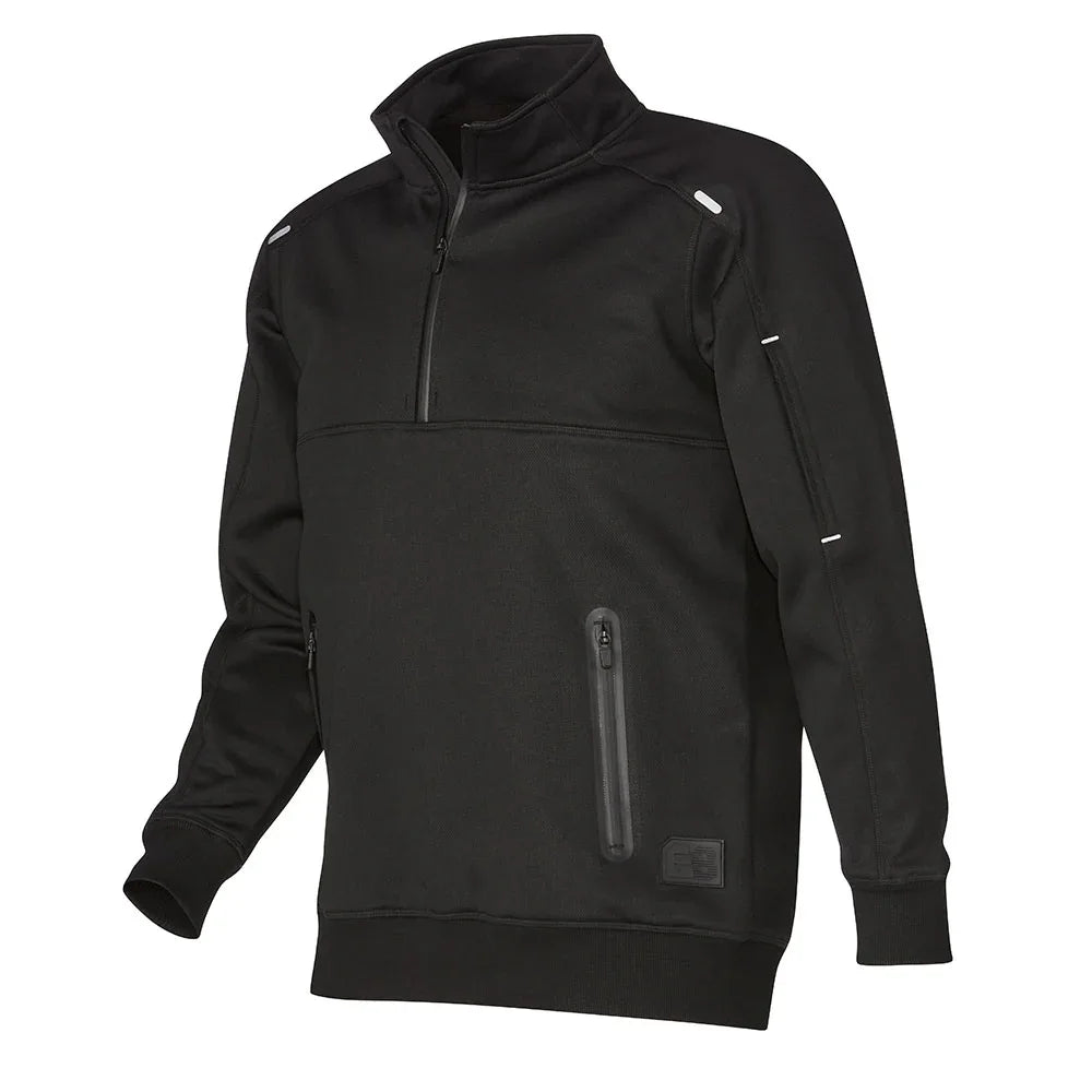ELEVEN BLACK Tech Fleece 1/4 Zip Pullover - RSEA Safety Outlet